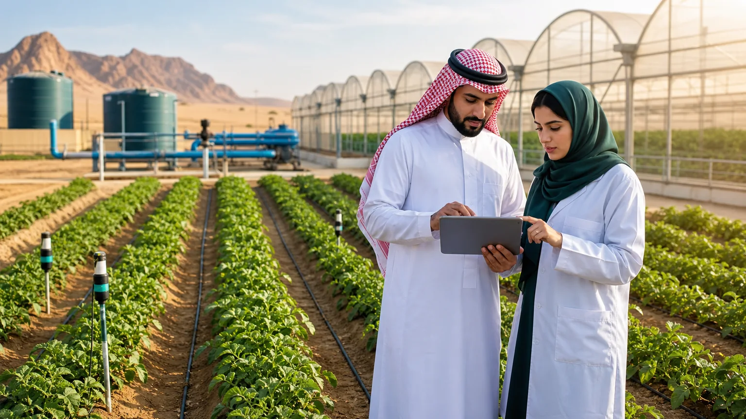 Sustainable agricultural solutions for farms and greenhouses in Saudi Arabia