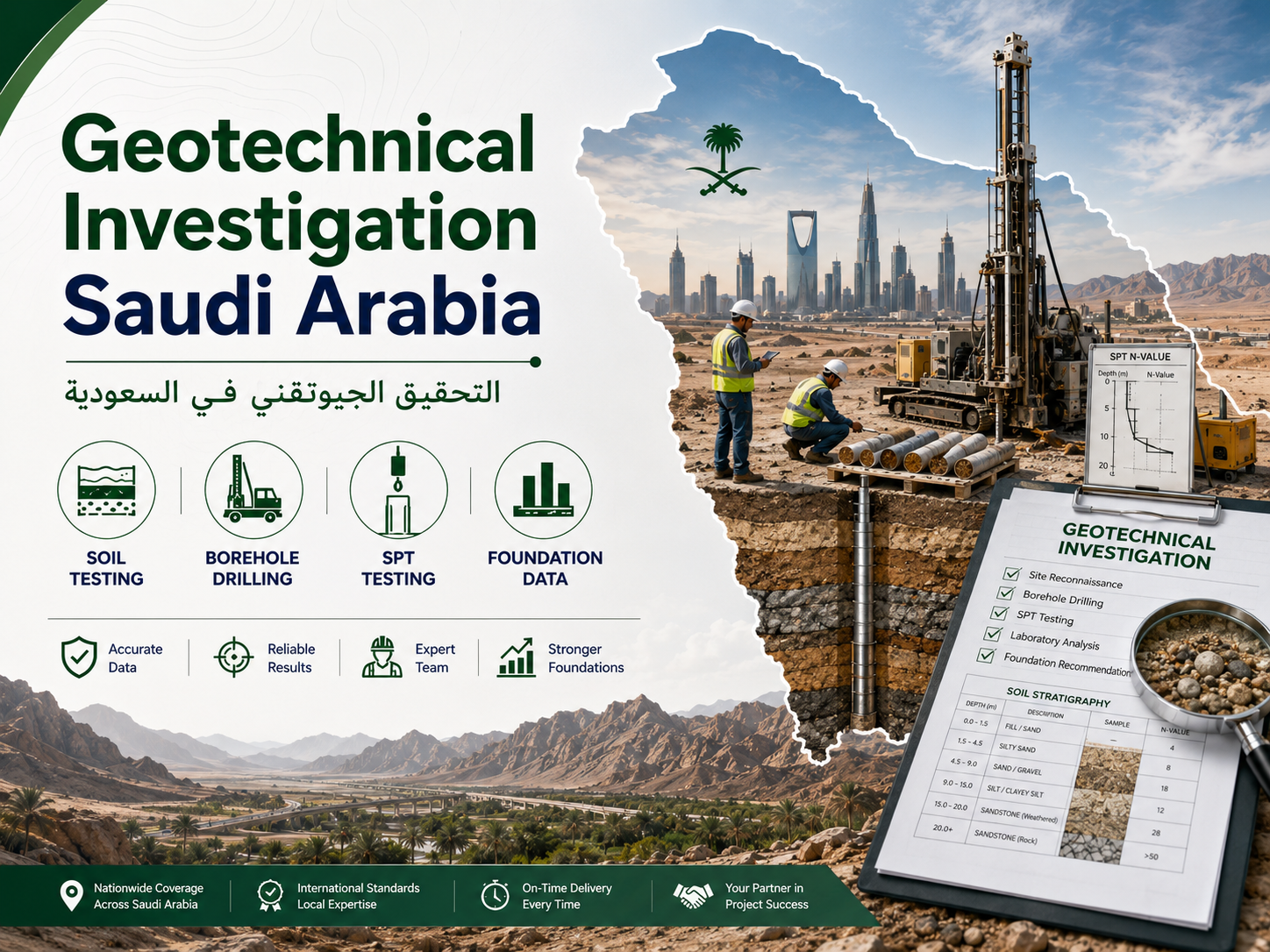 الدراسات الجيوتقنية في السعودية