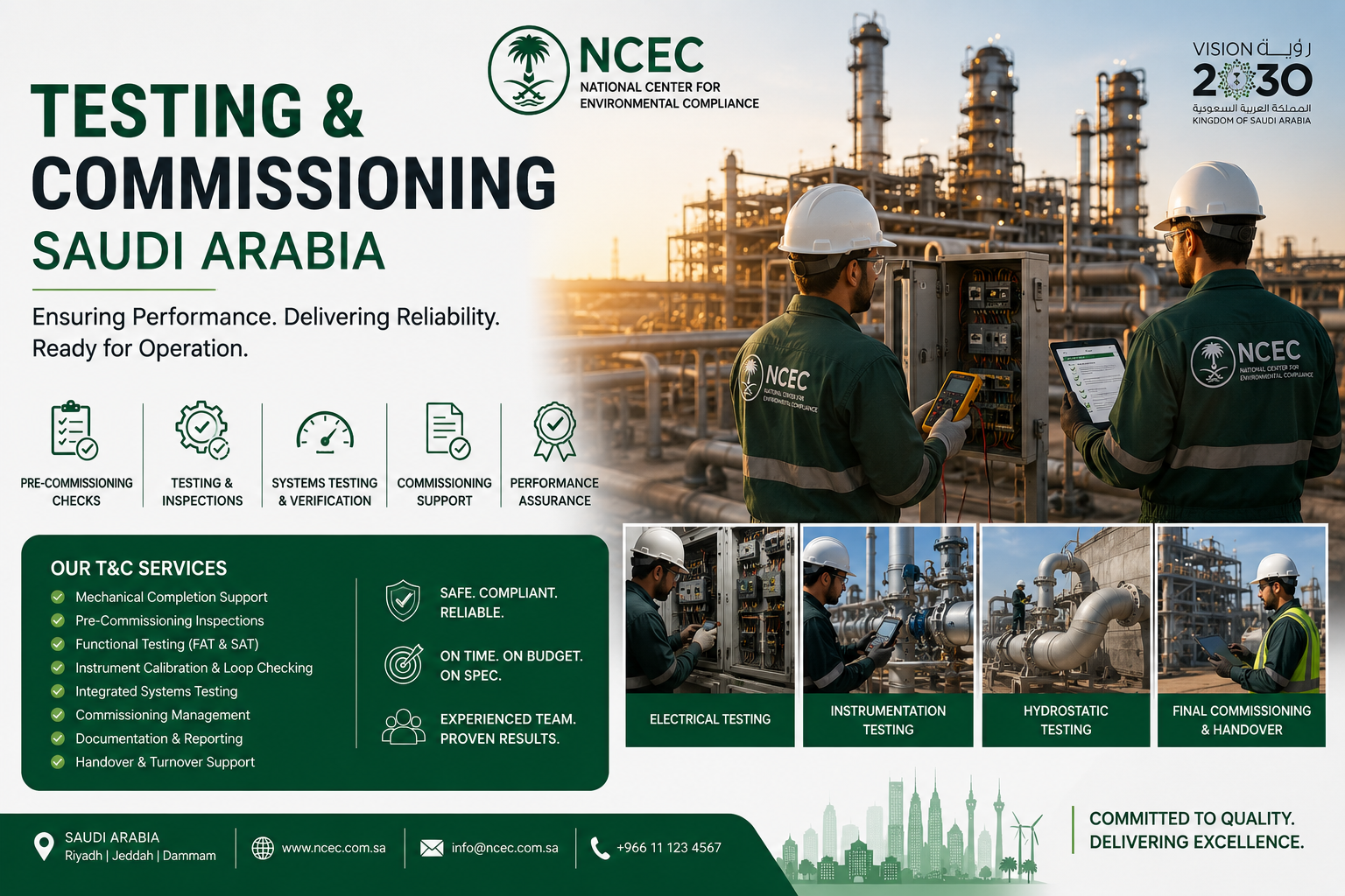 الاختبار والتشغيل في السعودية