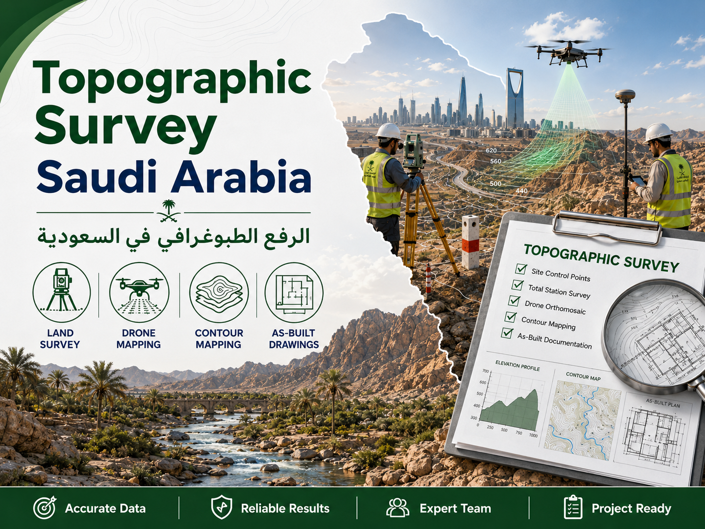 الرفع الطبوغرافي في السعودية