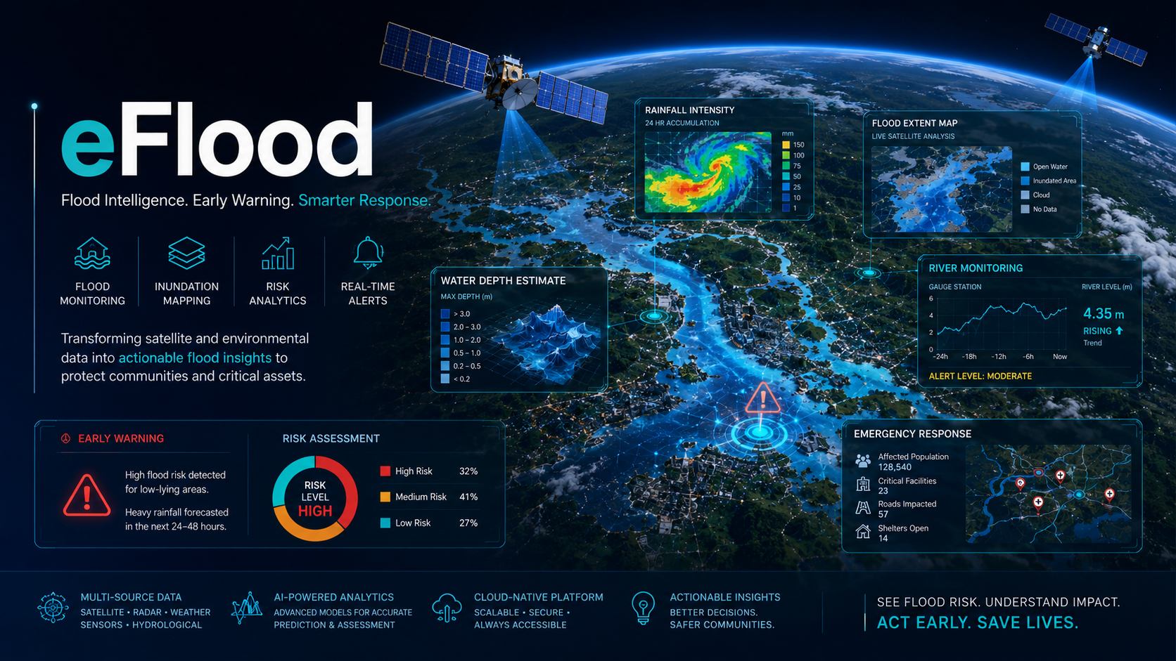 eFlood Earth observation service